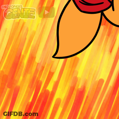 A Cartoon Drawing Of A Cartoon Character With The Words Christopher 'S Gente On The Bottom GIF