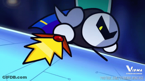 A Cartoon Drawing Of A Cartoon Character With The Words Vidma Screen Recorder On The Bottom GIF