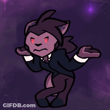 Cartoon Cat In Suit And Tie With Red Eyes GIF