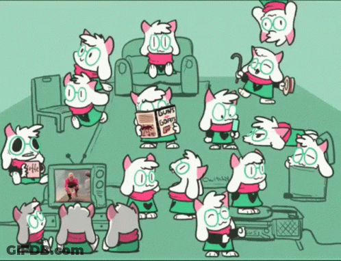 A Cartoon Drawing Of A Cat Reading A Newspaper That Says ' News Sports ' GIF