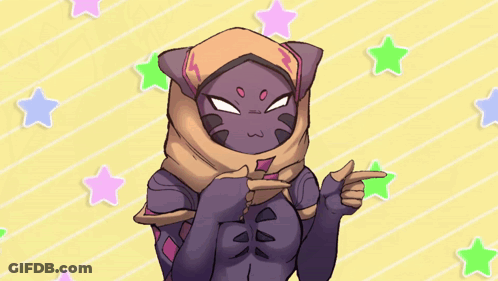 A Cartoon Drawing Of A Cat Wearing A Scarf Giving A Peace Sign GIF
