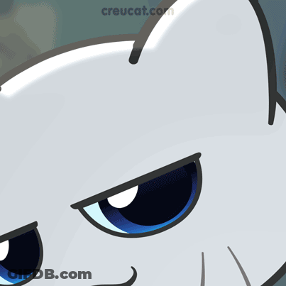 A Cartoon Drawing Of A Cat With Crewcat.com On The Bottom Right GIF