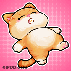 A Cartoon Drawing Of A Cat With The Letter Z On Its Mouth GIF