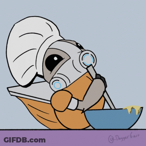 A Cartoon Drawing Of A Chef Holding A Bottle Of Milk GIF