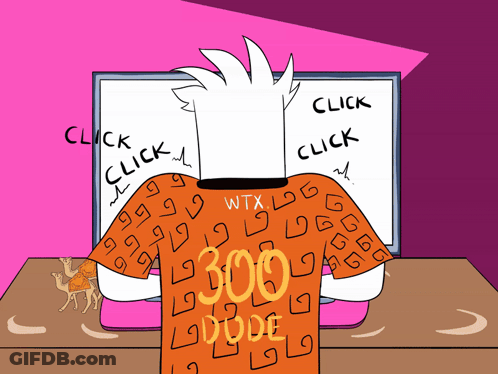 A Cartoon Drawing Of A Computer Screen With A Search Bar That Says " Rr " GIF