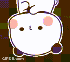 A Cartoon Drawing Of A Cow 'S Face With A S On Its Head GIF