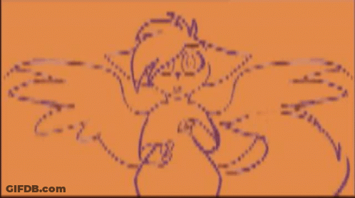 Cartoon Devil With Wings And Tail GIF