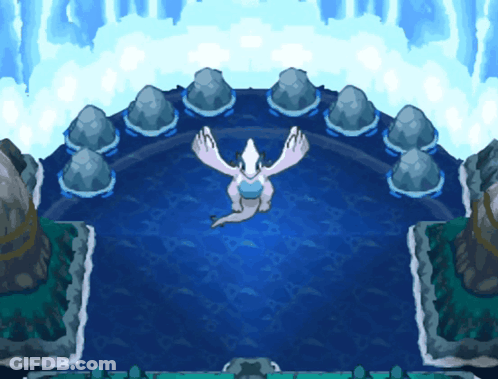 A Cartoon Drawing Of A Dragon Flying Over Water GIF