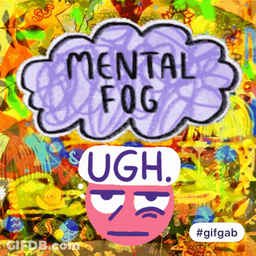 Cartoon Face With Mental Fog Ugh GIF