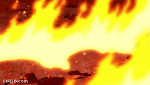 A Cartoon Drawing Of A Fire Coming Out Of A Hole GIF