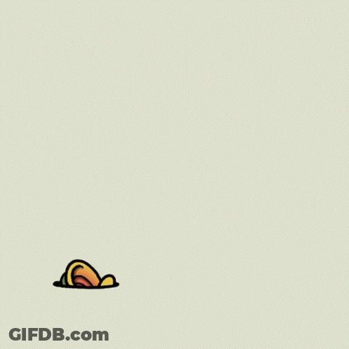 A Cartoon Drawing Of A Fish With A Red Eye GIF