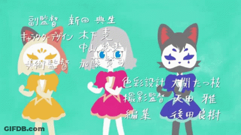 A Cartoon Drawing Of A Fox And A Rabbit With Their Arms In The Air GIF