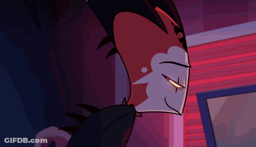 Cartoon Fox With Red Eye GIF