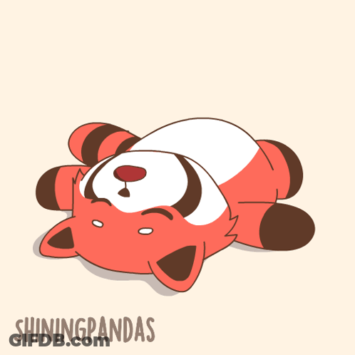 A Cartoon Drawing Of A Fox With The Words Shiningpandas On The Bottom GIF