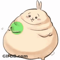 A Cartoon Drawing Of A Frog With Circles Around It And A Face On It . GIF