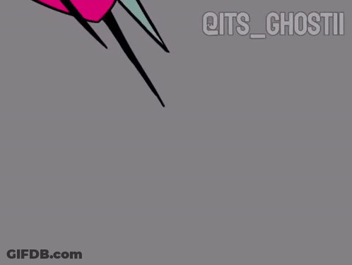 A Cartoon Drawing Of A Ghost With The Name @Its_ghostii On The Bottom GIF