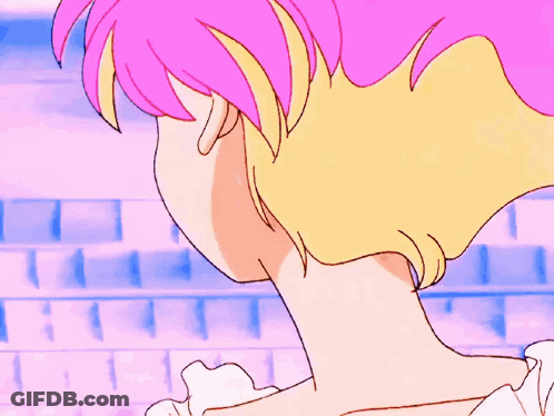 A Cartoon Drawing Of A Girl In A Blue Dress Giving A Thumbs Up GIF