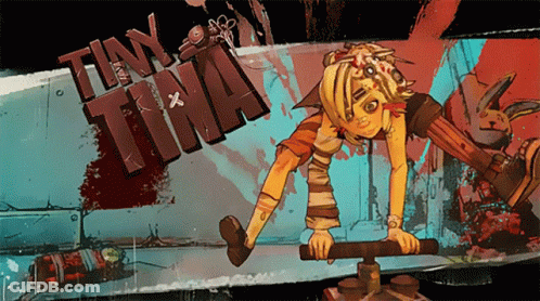A Cartoon Drawing Of A Girl Named Tina GIF