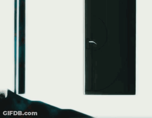 A Cartoon Drawing Of A Girl Walking On A Train With A Sign That Says ' Aaah ' On It GIF