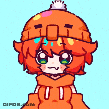 A Cartoon Drawing Of A Girl Wearing A Hat GIF