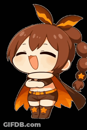 A Cartoon Drawing Of A Girl With A Cape GIF