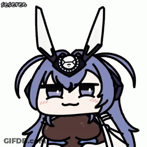 A Cartoon Drawing Of A Girl With A Helmet On Her Head GIF
