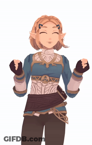 A Cartoon Drawing Of A Girl With A Triangle Belt Around Her Waist GIF