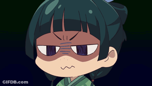 Angry Cartoon Girl Expression GIF