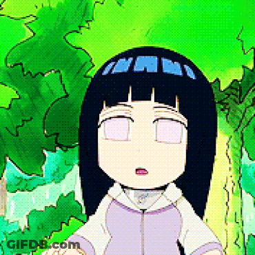 A Cartoon Drawing Of A Girl With Long Black Hair And Purple Eyes GIF