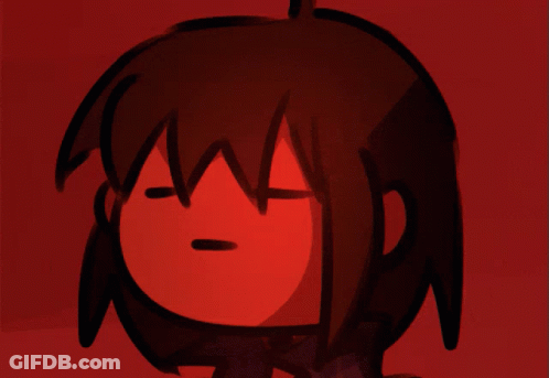A Cartoon Drawing Of A Girl With Red Hair GIF