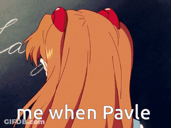 A Cartoon Drawing Of A Girl With The Words Me When Pavle Below Her GIF