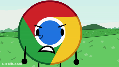 A Cartoon Drawing Of A Google Chrome Logo GIF
