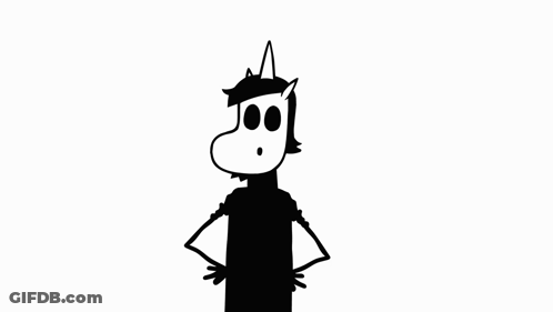 A Cartoon Drawing Of A Gray Rock With A Black Outline GIF