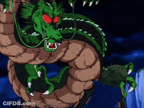 A Cartoon Drawing Of A Green Dragon With Red Eyes And Sharp Claws GIF