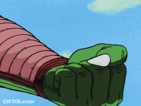 A Cartoon Drawing Of A Green Fist With A White Thumb GIF