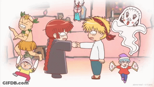 A Cartoon Drawing Of A Group Of People With Abnormal-Titans Written On The Bottom Right GIF