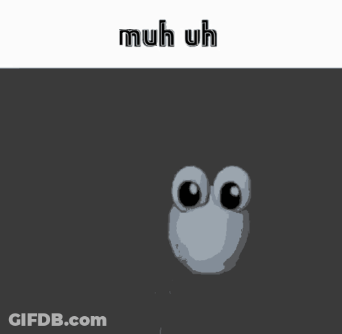 A Cartoon Drawing Of A Hand Giving A Thumbs Up And The Words Muh Uh Below It GIF