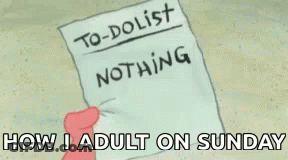 A Cartoon Drawing Of A Hand Holding A To Do List GIF