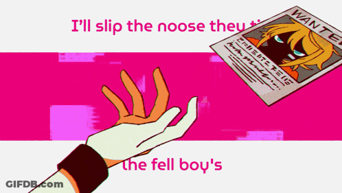 A Cartoon Drawing Of A Hand Reaching Out To A Wanted Poster GIF