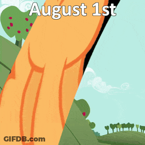 A Cartoon Drawing Of A Hand With The Date August 1St GIF
