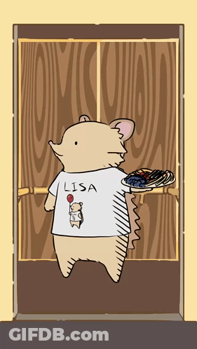 A Cartoon Drawing Of A Hedgehog Wearing A Shirt That Says Lisa GIF