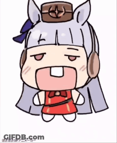 A Cartoon Drawing Of A Horse Wearing A Red Dress GIF