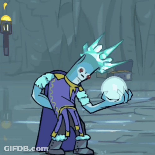 A Cartoon Drawing Of A King With A Crown GIF