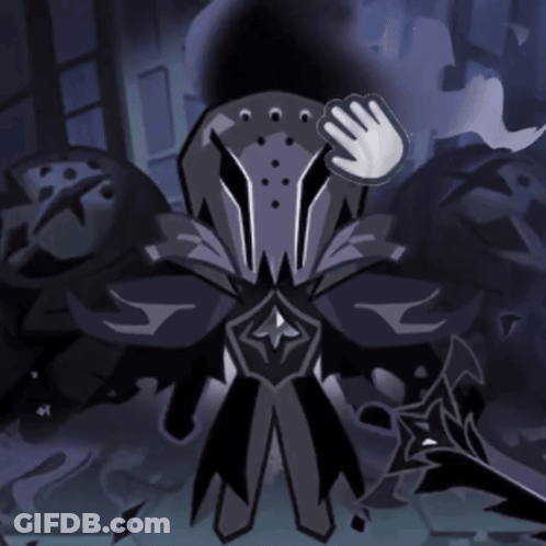 A Cartoon Drawing Of A Knight With A Hand Covering His Face GIF