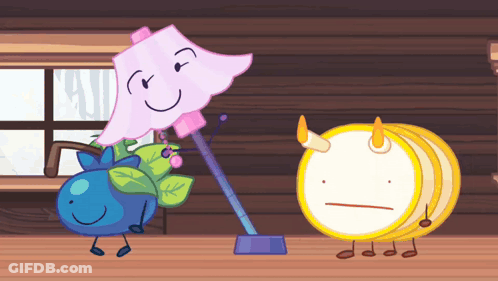 A Cartoon Drawing Of A Lamp With A Face On It GIF
