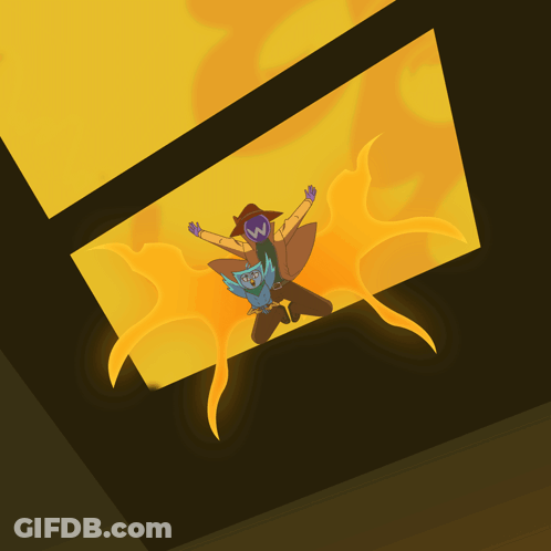 A Cartoon Drawing Of A Man And A Bird With The Letter W On Their Hats GIF