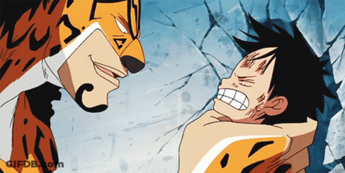 A Cartoon Drawing Of A Man And A Leopard With The Letters C And A On Their Faces GIF