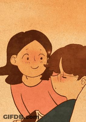 A Cartoon Drawing Of A Man Carrying A Woman GIF
