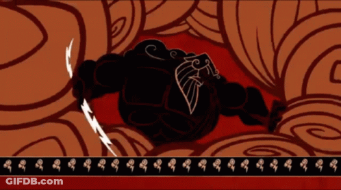 A Cartoon Drawing Of A Man Holding A Lightning Bolt In His Hand GIF