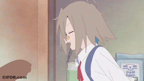 A Cartoon Drawing Of A Man Hugging A Dog With A Box Of Dog Food In The Background GIF